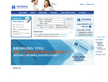 Tablet Screenshot of hannarealty.ca
